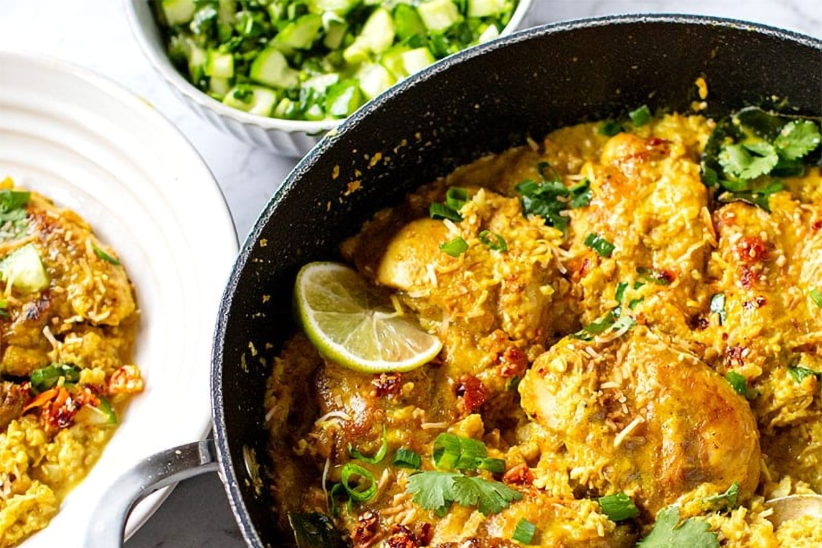 Atlas Coconut Chicken with Cauliflower Rice